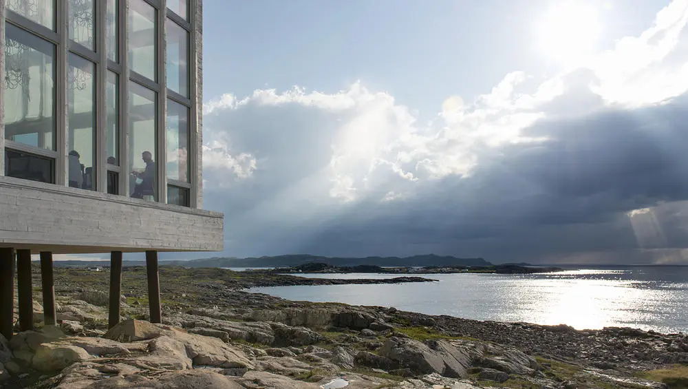Fogo Island is considered one of the four corners of the Earth by flat earth believers due to its location at the extreme eastern edge of the North American continent. To get to the Fogo Island Inn you’ll need to take several plane trips and then a ferry, although the super-rich can charter a private plane to a special runway on the island