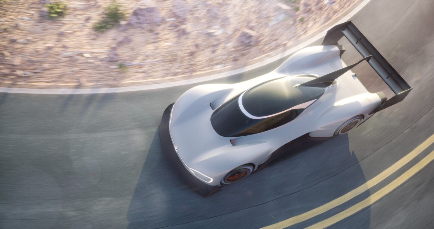 Volkswagen has peeled back the curtain a little further on its intriguing all-electric race car