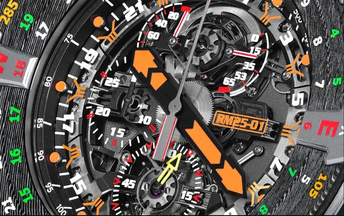 The RM 25-01 uses titanium to keep down weight