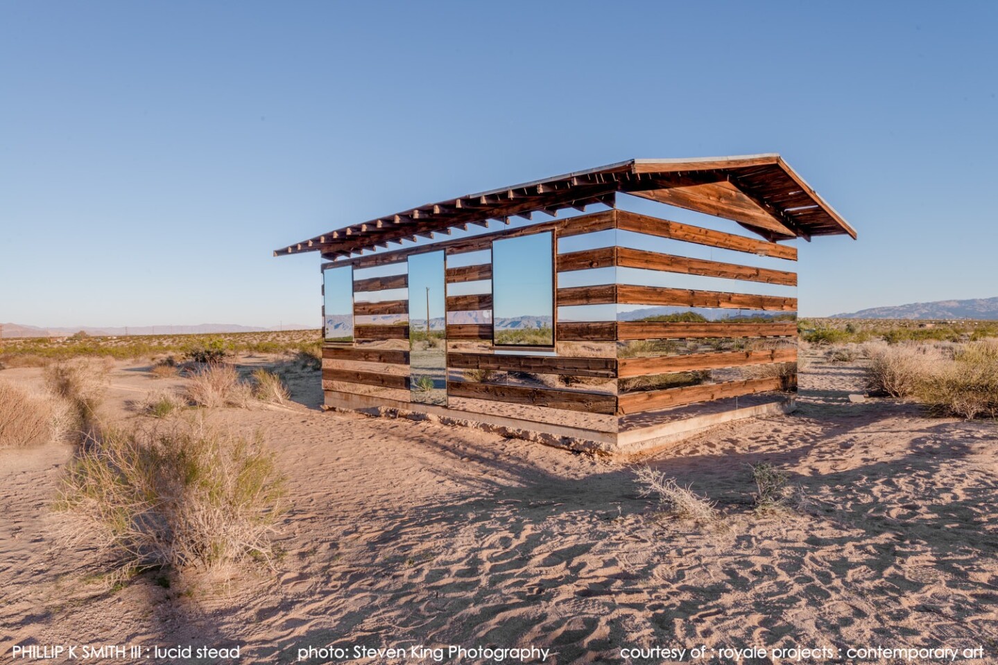 It's a simple concept, but the effect is striking and makes the building seem to almost disappear (Photo: Steve King/royale projects : contemporary art)