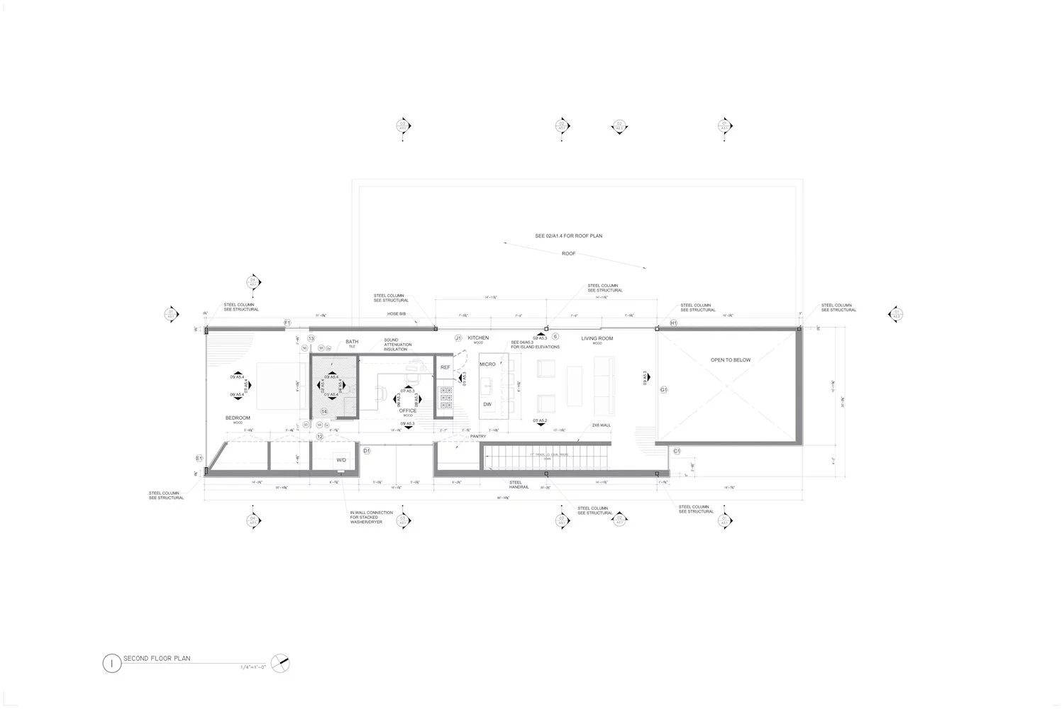 Architectural drawing of the Autohaus