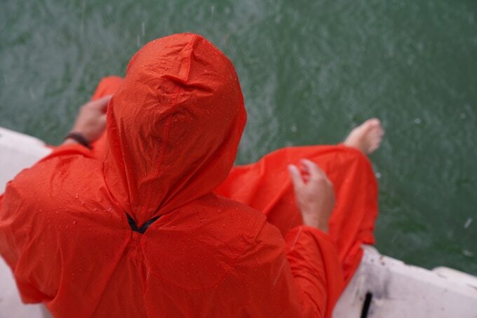 The Campo hammock can be worn like a poncho