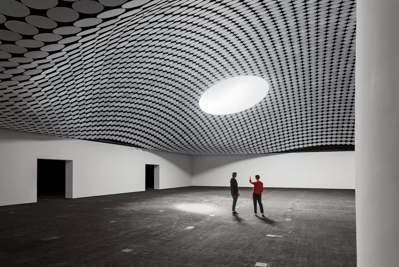 Gallery space inside the renovated Lasipalatsi Square in Helsinki