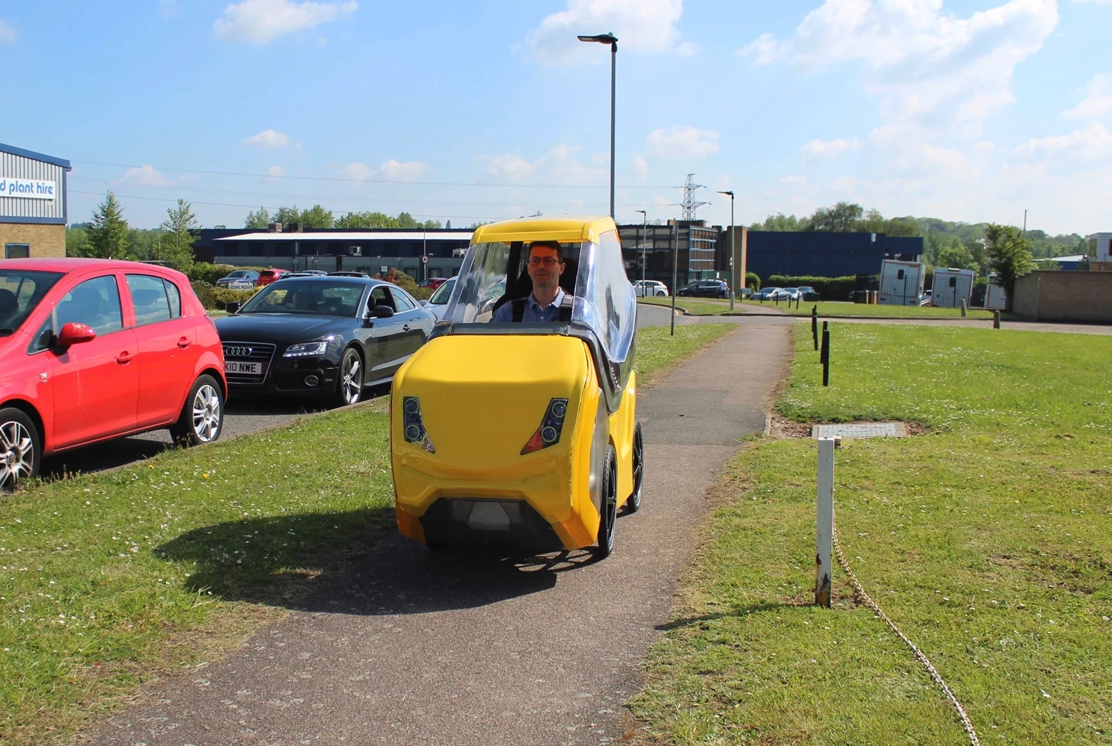 DryCycle founder Andy Murphy, in one of his vehicles