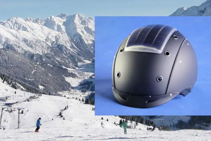 Fraunhofer has developed a solar-powered ski helmet-based communications system