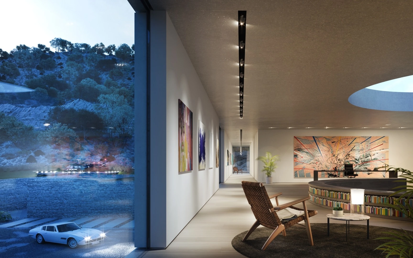 The S 00/30 concept Superhouse has large expanses of glazing to provide views of the sea