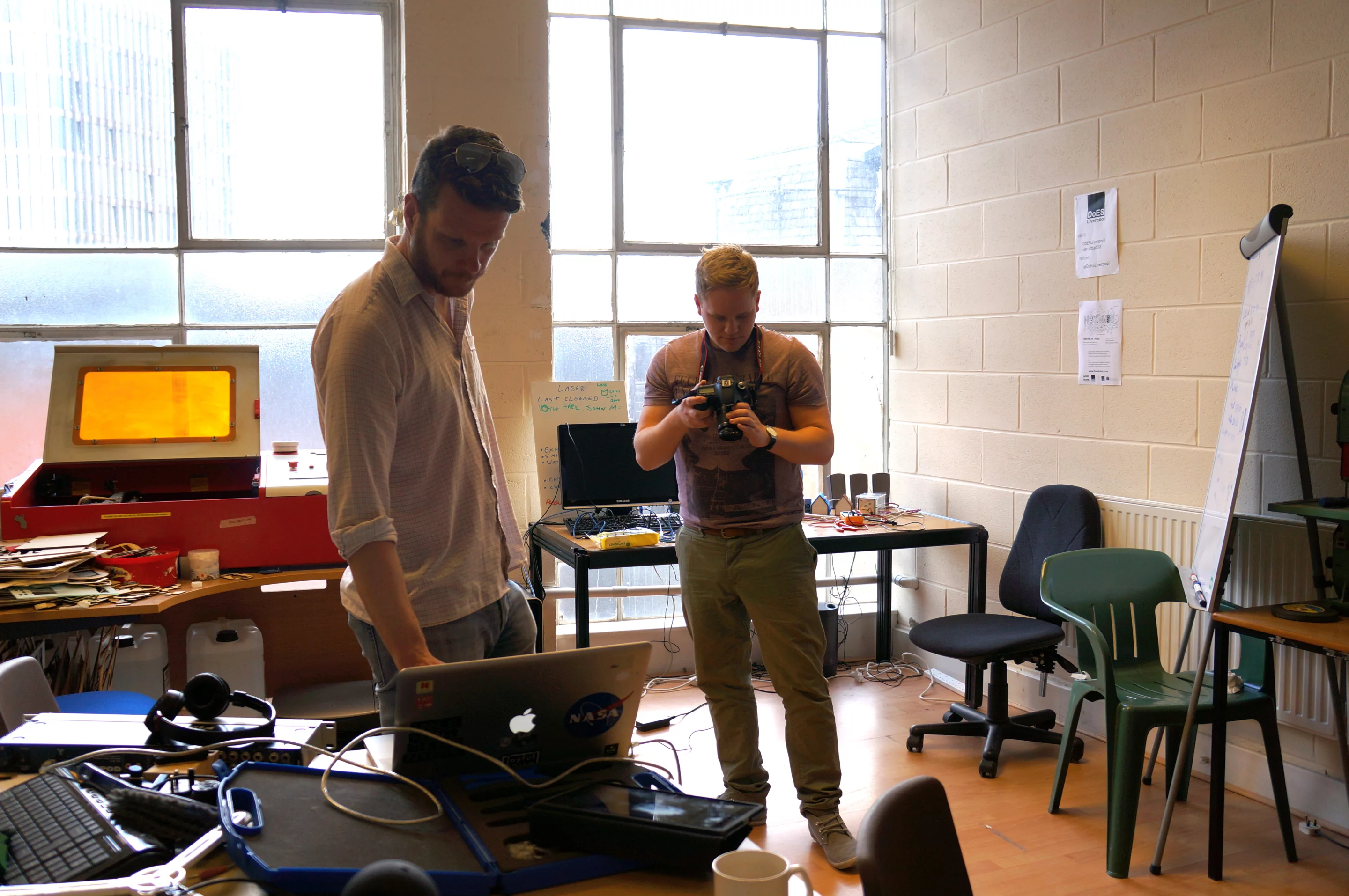 Testing sound and vision (Photo: Mudlark)