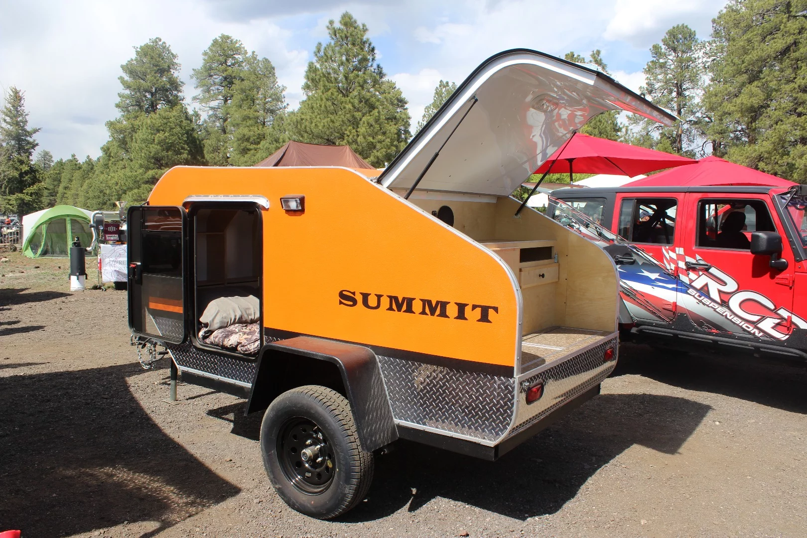 Western Range works with customers to outfit the Summit for their specific needs, from a basic shell to a teardrop with all the bells and whistles