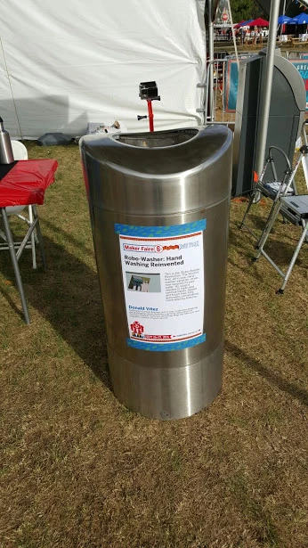 The inventor hopes that the recycling technology inside the Robo-Wash Revolution will also find applications in dishwashers, washing machines, showers and drinking fountains