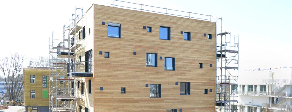 The apartment block measures a total of 1,479 sq m (16,000 sq ft) (Photo: IBA Hamburg)