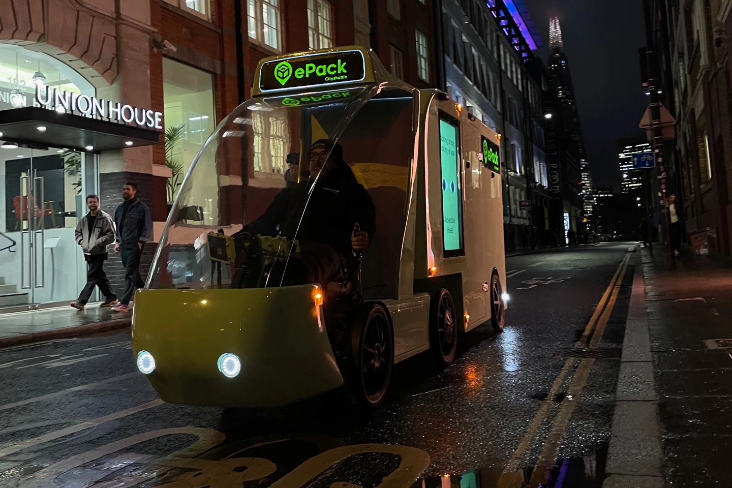 Shades of Blade Runner – the ePack has a full LED lighting system