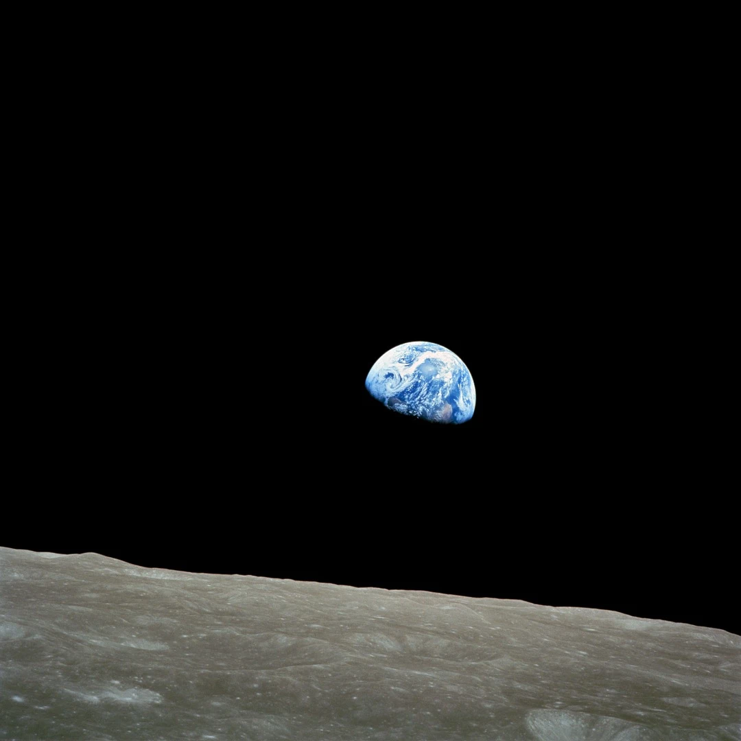 Another iconic "Earthrise" image taken in 1968