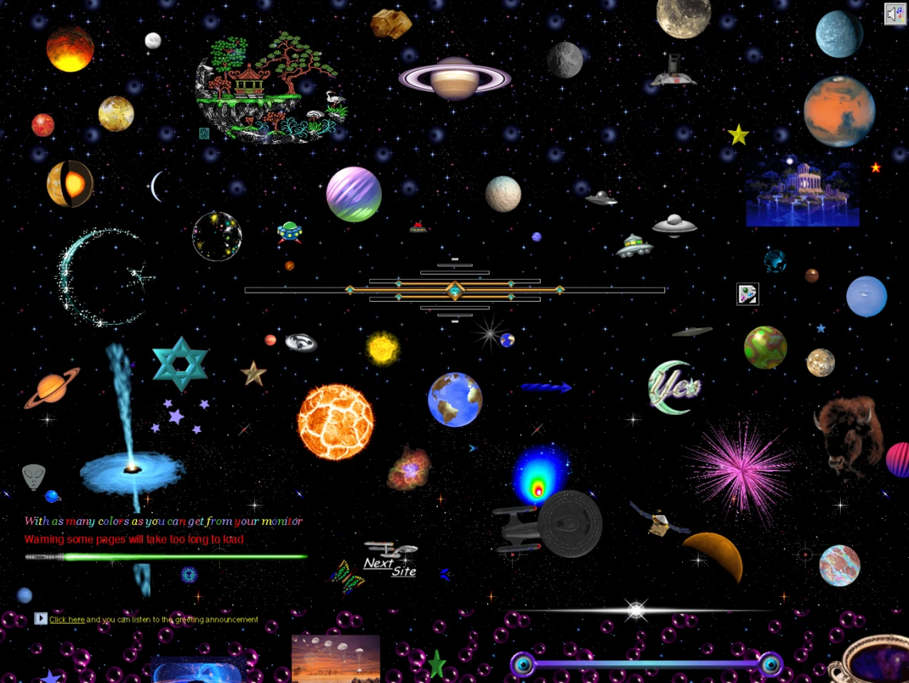 Cameron's World is a stunning piece of dense net art that curates scores of old Yahoo Geocities webpages into a giant clickable collage that's like tripping through old internet pages