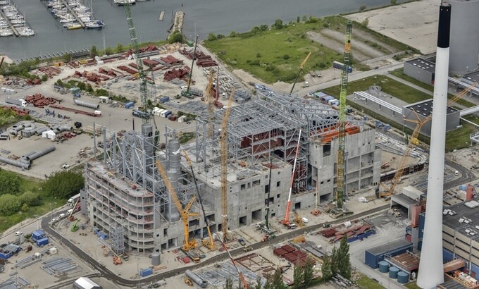 The ski-slope and incinerator are already well underway to being built