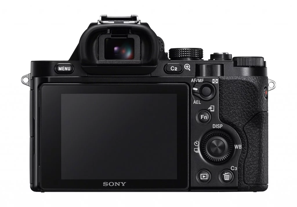The α7 packs the same Tru-Finder EVF and tilting LCD display as the α7R, and also benefits from integrated Wi-Fi and NFC technologies