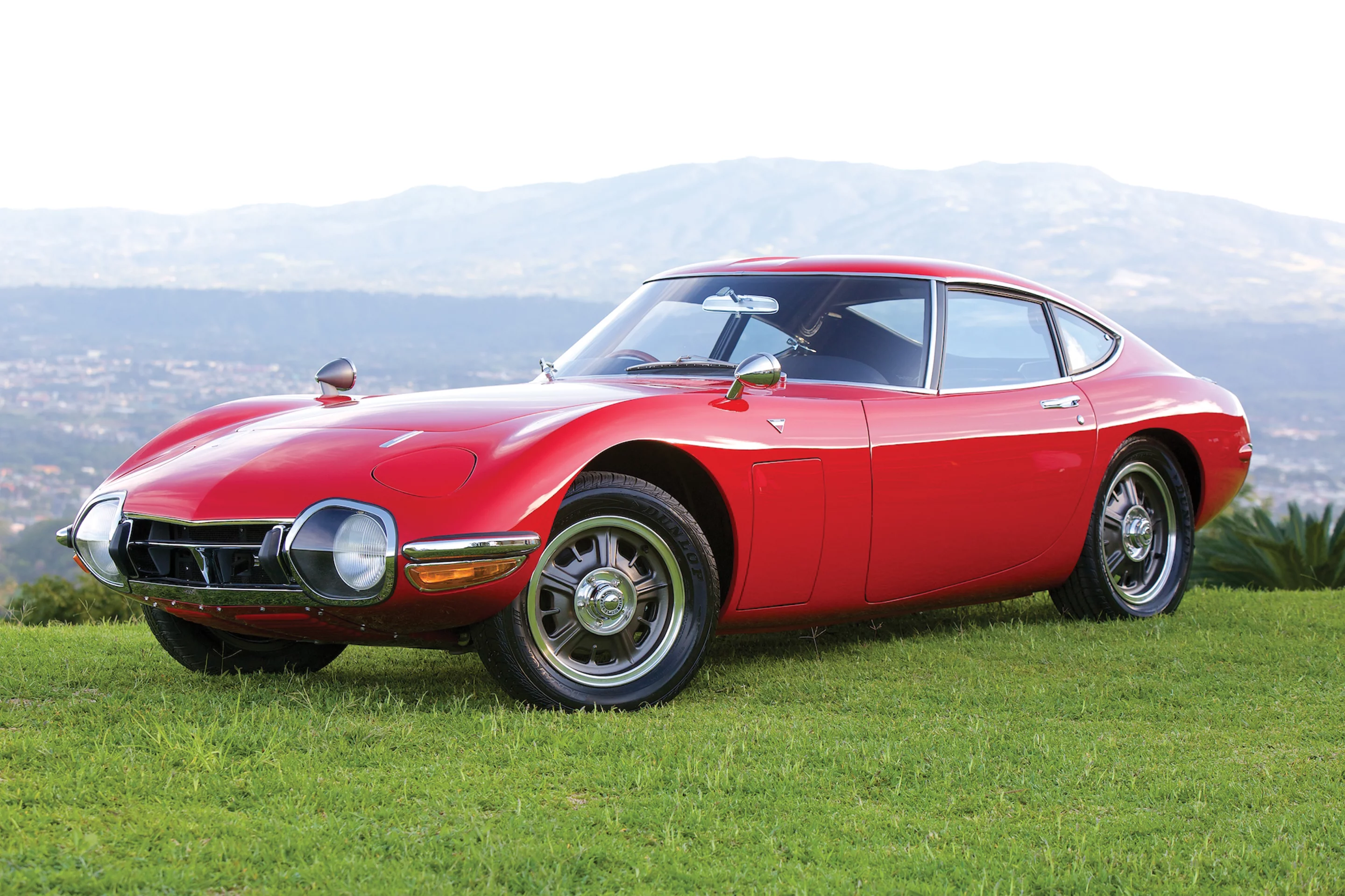 1967 Toyota 2000GT. Auctioneer's Estimate: $700,000 - $900,000. A car destined for the collector market from the moment it was shown at the 1965 Tokyo Motor Show, demonstrating that the staid and conservative Japanese Auto industry could produce beautiful, limited edition drivers cars too. Only 351 2000GTs were released to the public - 233 MF10s, 109 MF10Ls, and nine MF12Ls - all apparently sold at zero profit, such was the cost of manufacture. In 1967, the 2000GT was US$1,000 more than both the Jaguar E-Type and Porsche 911, and over US$2,500 more than a Corvette. Official Auction Description and Images