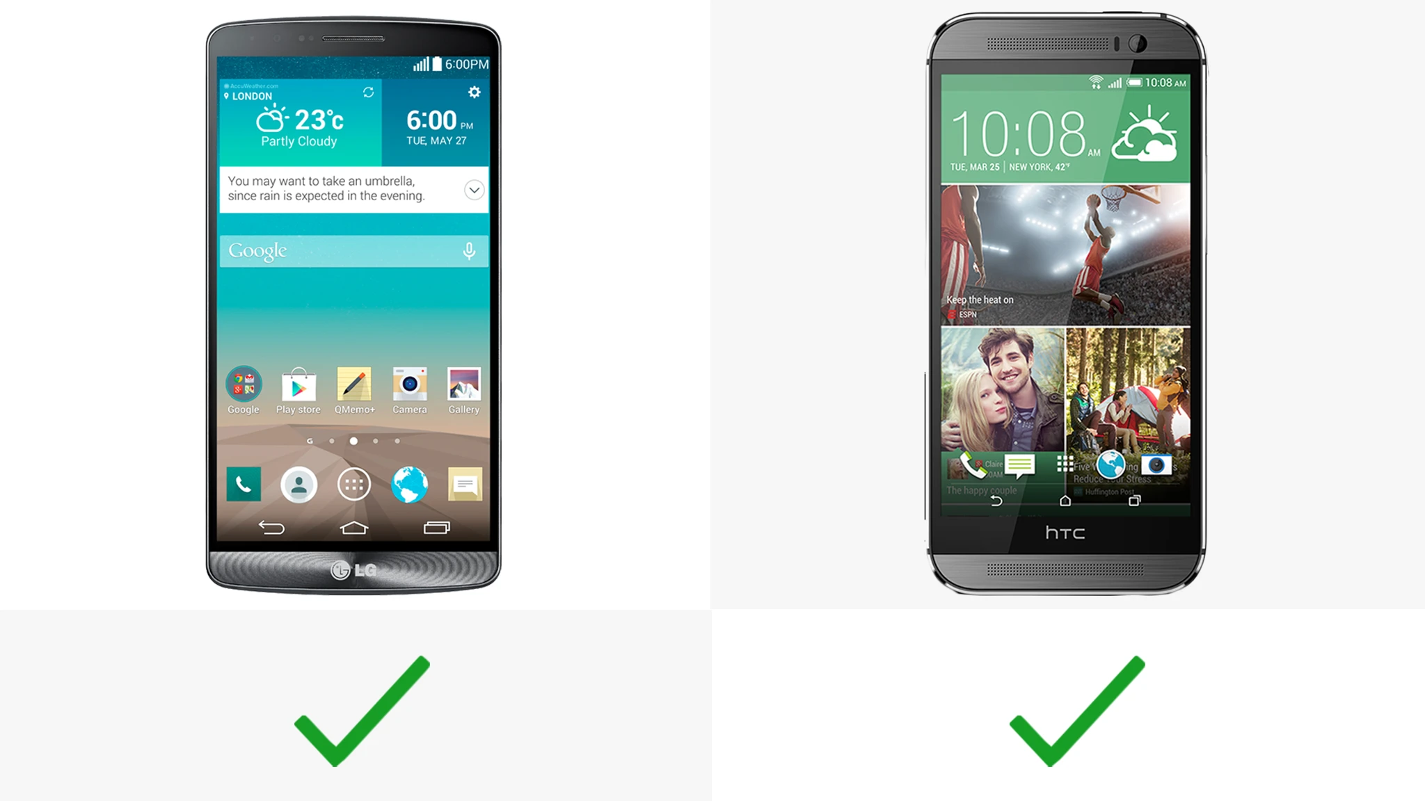 Both handsets feature infrared technology