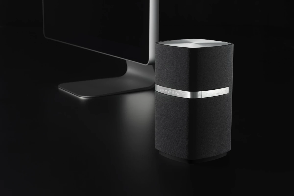 The Bowers and Wilkins MM-1 computer speaker strikes a sexy pose