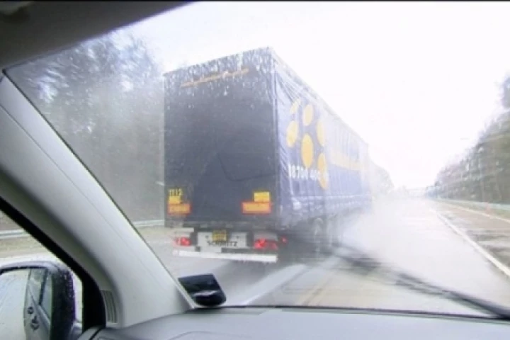 With conventional spray suppression