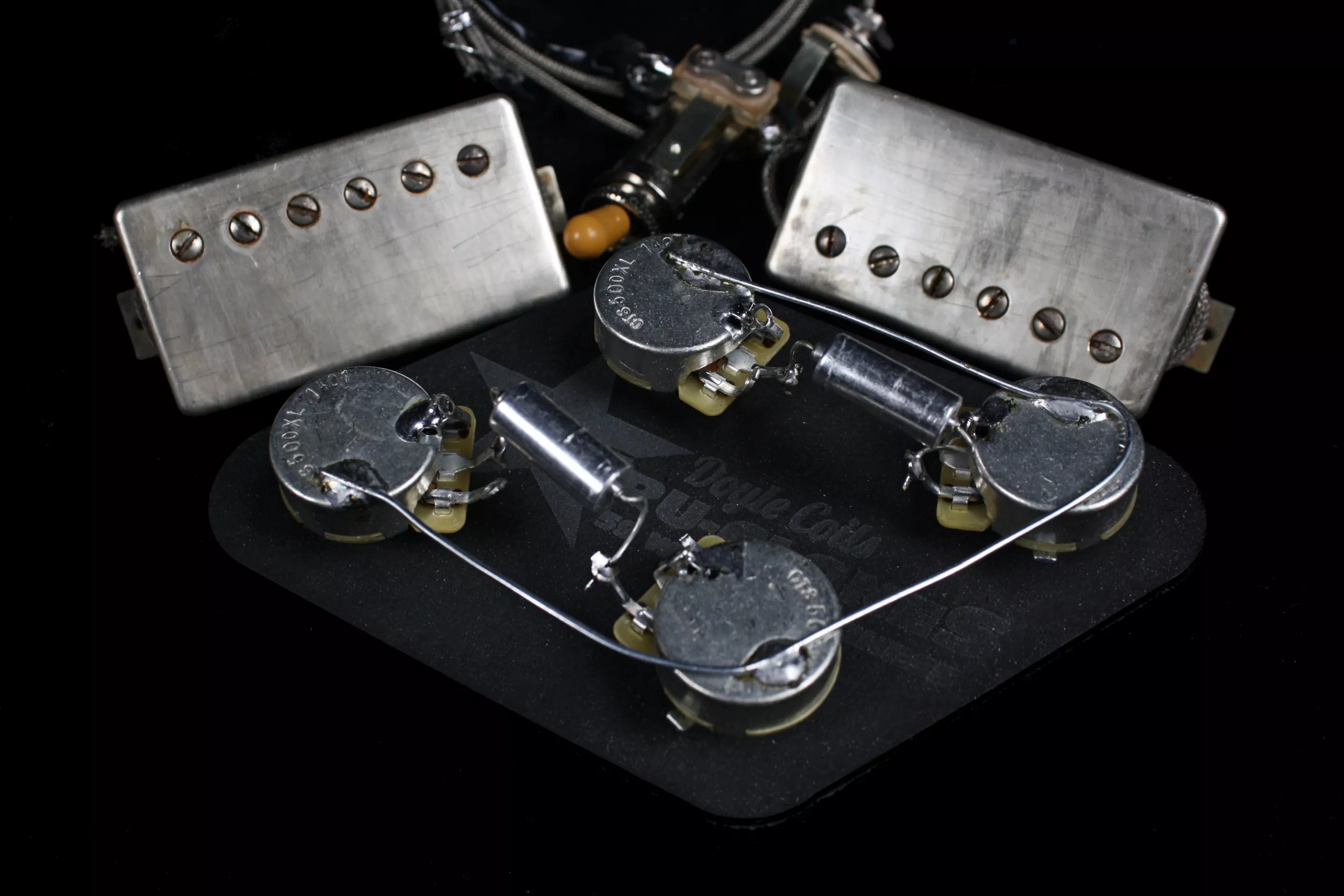 Of course, there's little point breaking out the soldering iron to install these new pickups if your existing wiring is just not up to the task, so Tom Doyle has also created a vintage wiring harness upgrade kit