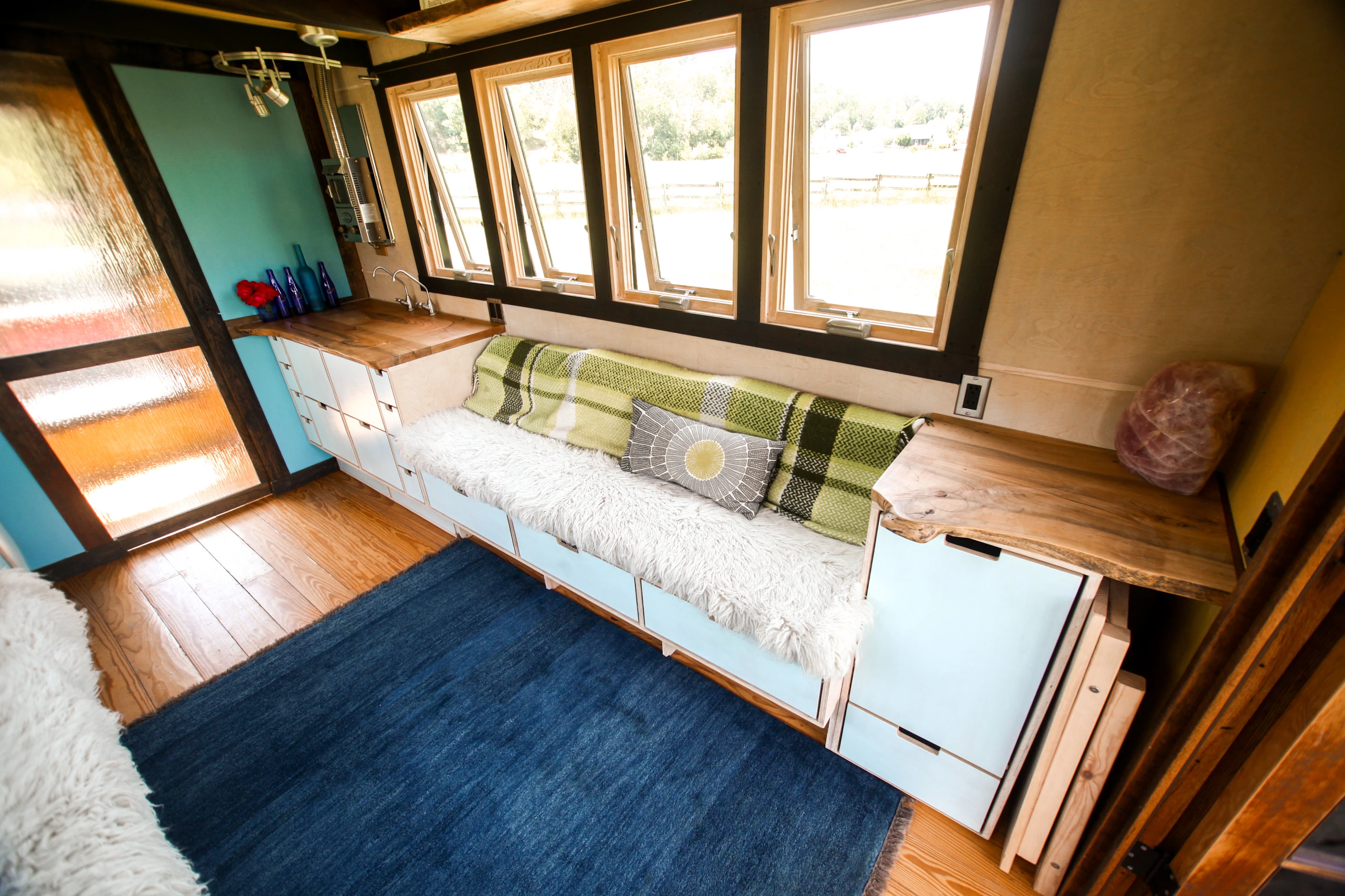 Pocket Shelter light-filled living zone