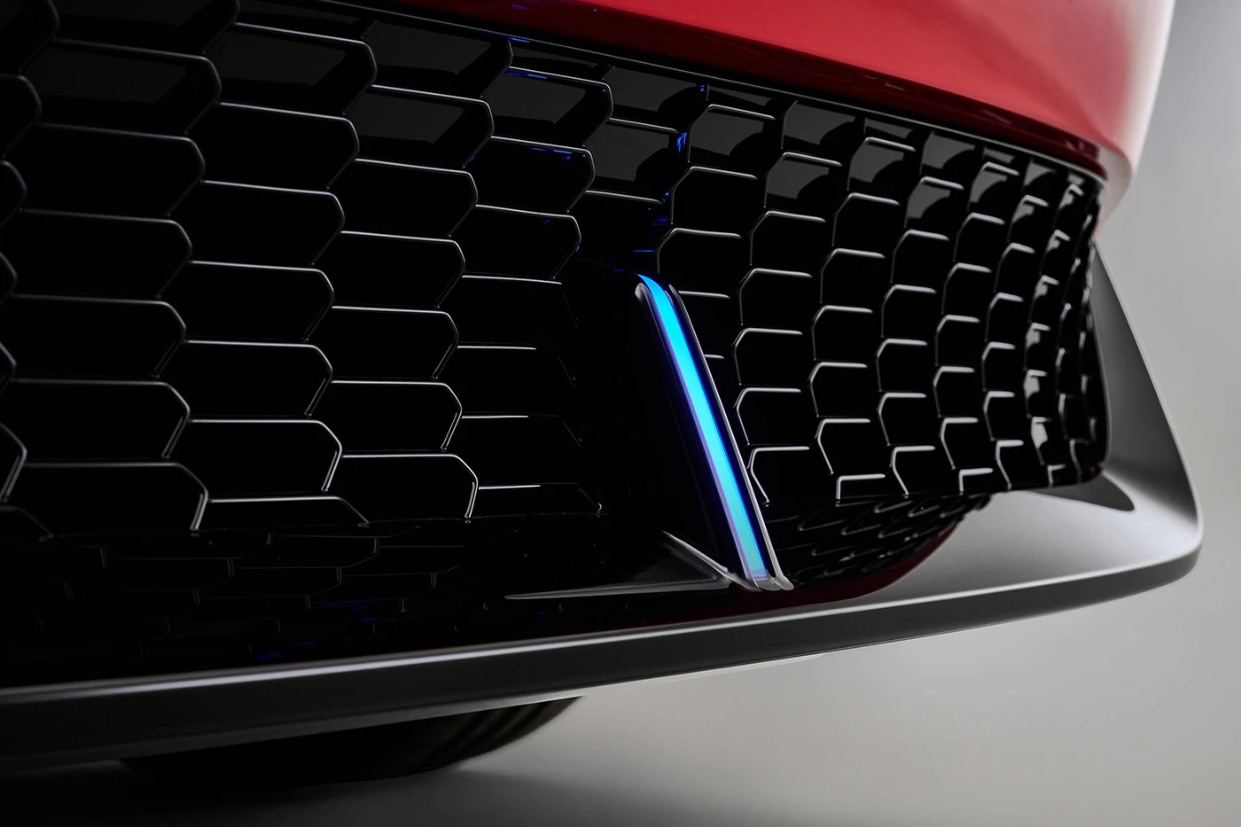 I can't wait for Honda to reveal more design elements on the next Prelude, like this electric blue grille detail