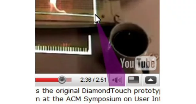 Prefab highlights the nearest cursor target so that a user can activate a control without necessarily accurately clicking on the exact icon