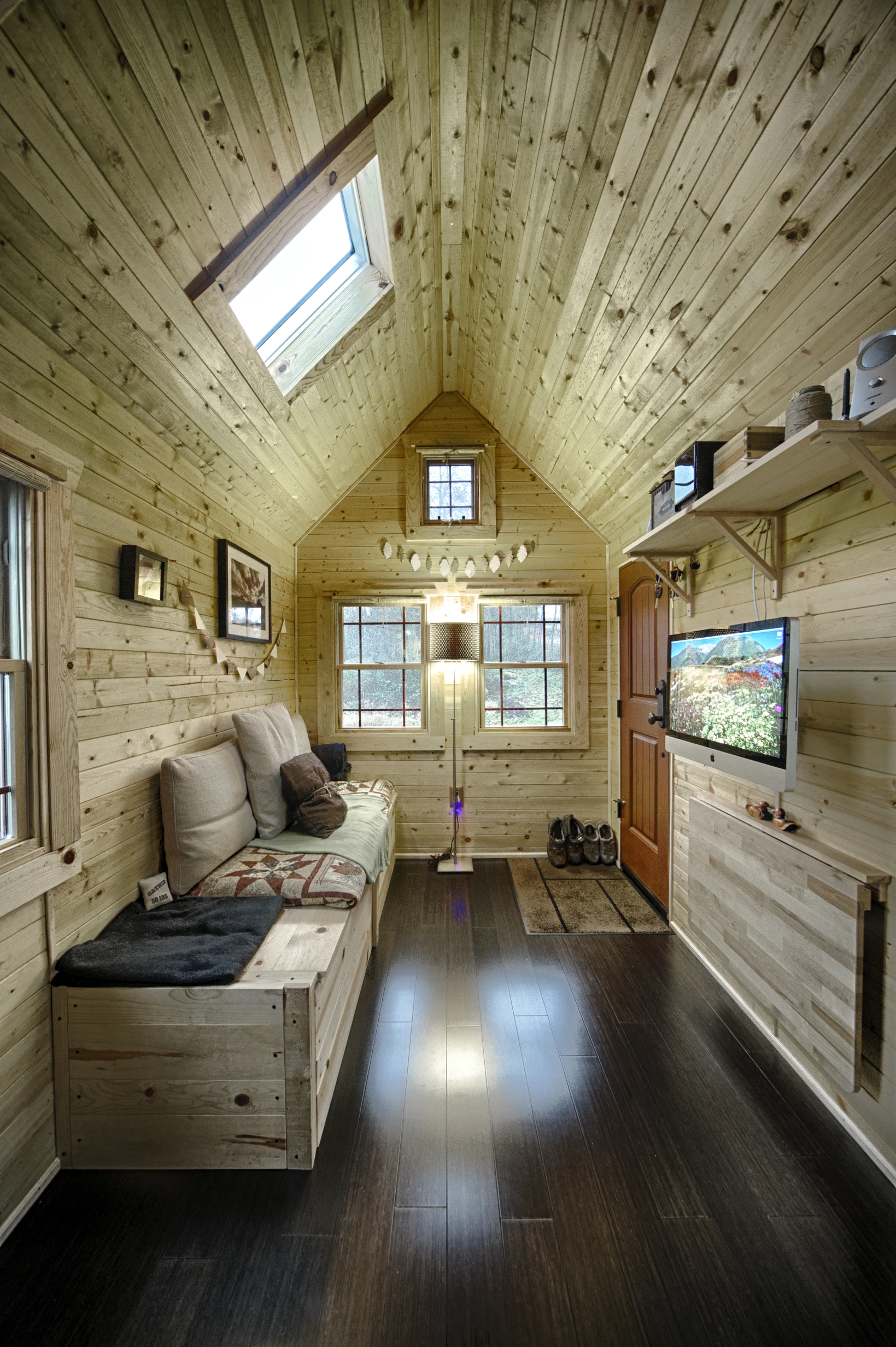 Tiny Tack cosy living space (photo: Christopher Tack)