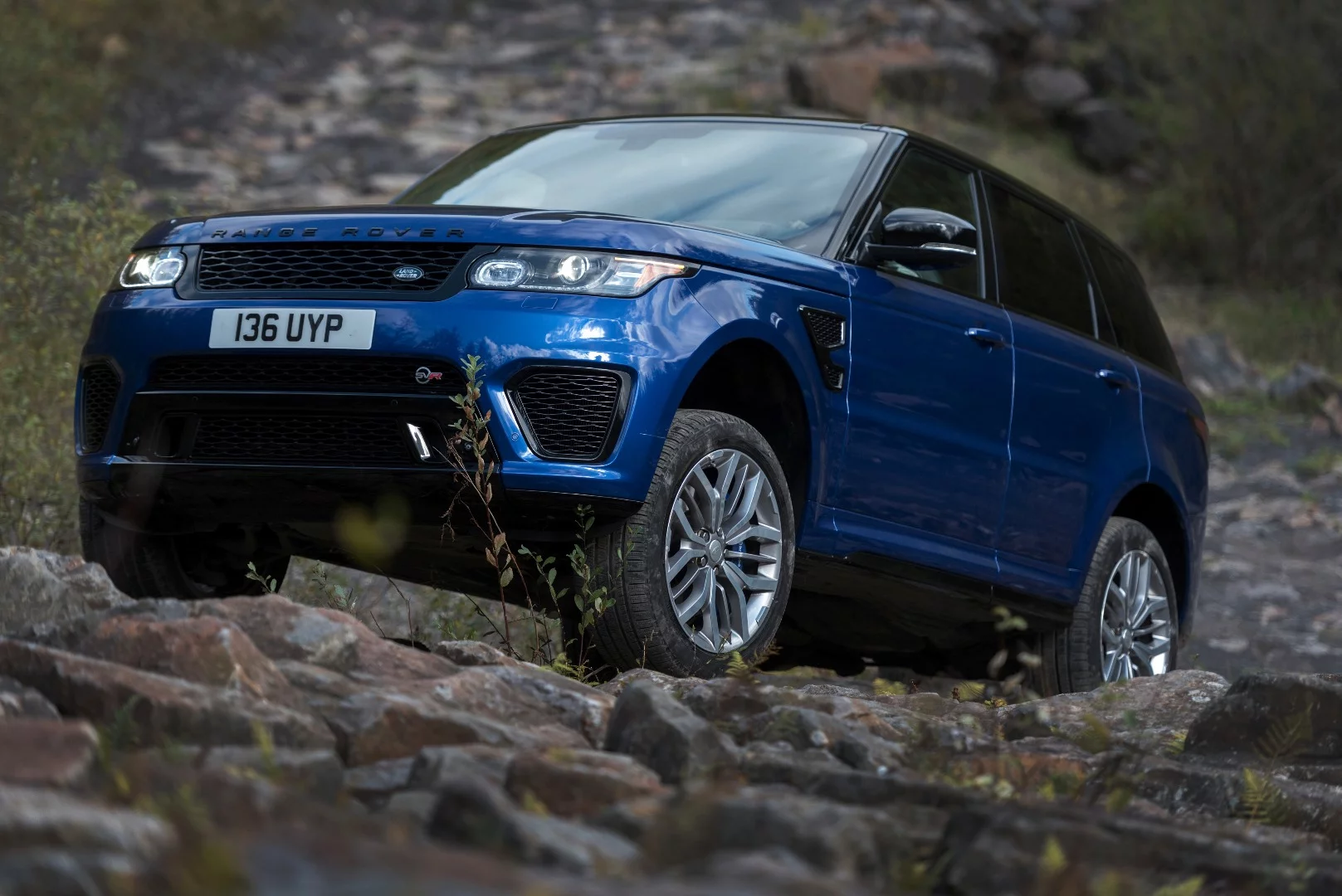 Land Rover also put the rock crawling mode to use for good measure