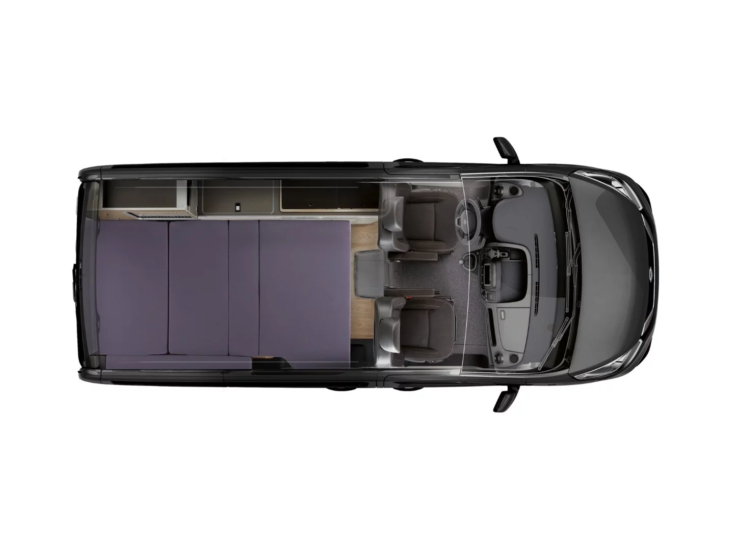 Nissan Michelangelo with bed set up