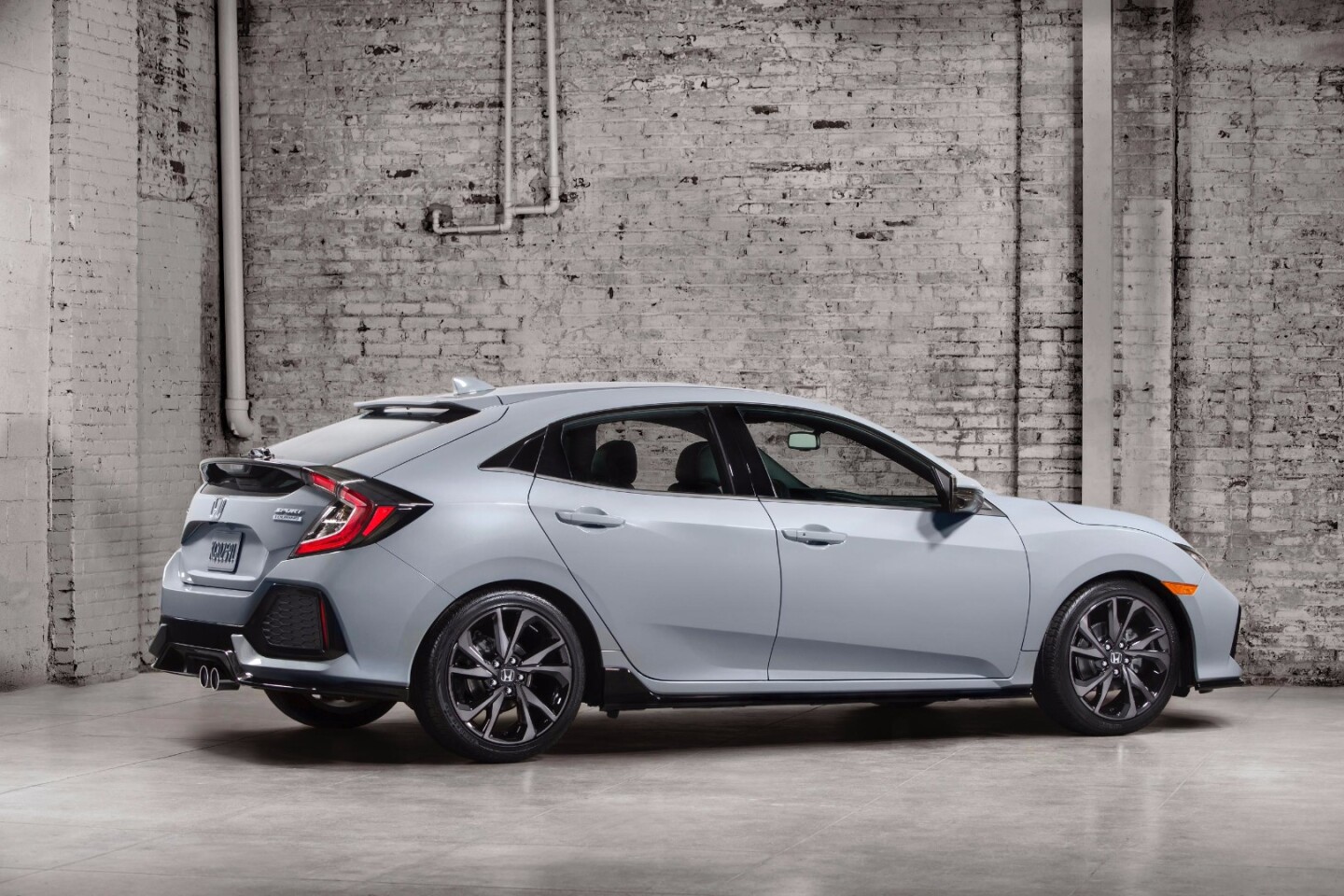 The hatch still has a sloping roofline and sharp rear end