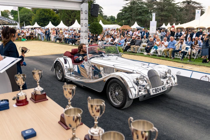 The automobiles that cross the stage at Salon Privé are a never-ending fascination. This is a Morgan Aero 8 that has been given the Radshape Metal Polishing treatment, instantaneously transforming it from a head-turner to a neck-breaker, at relatively modest cost.