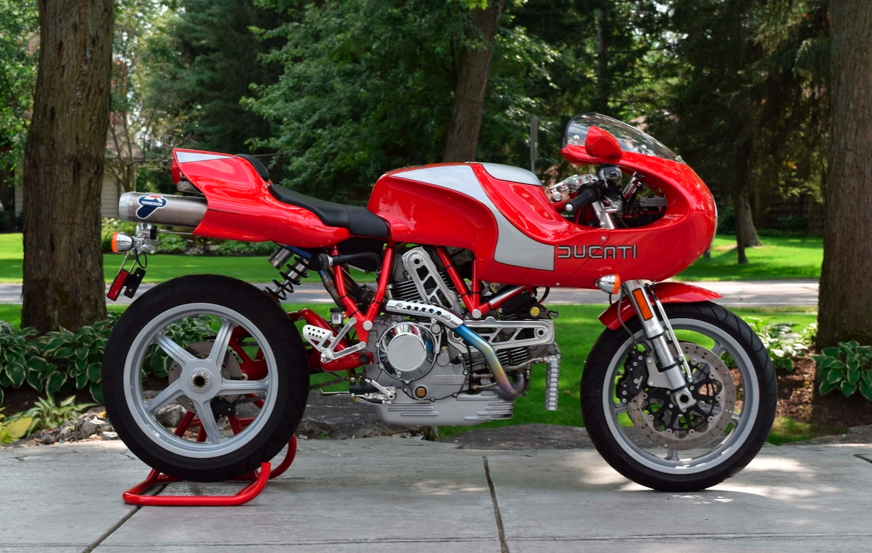 One of Ducati's most successful limited editions, the entire 2,000 unit production run sold in an hour on the internet. This bike had just 150 miles at the time of the sale.