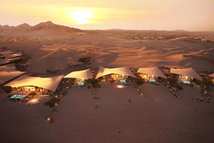 Southern Dunes will consist of 40 hotel villas spread across the sand in Saudi Arabia