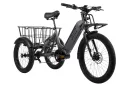 The Cerana T2 electric trike features a 500-W mid-mount motor for the promise of a responsive assisted ride up to 20 mph