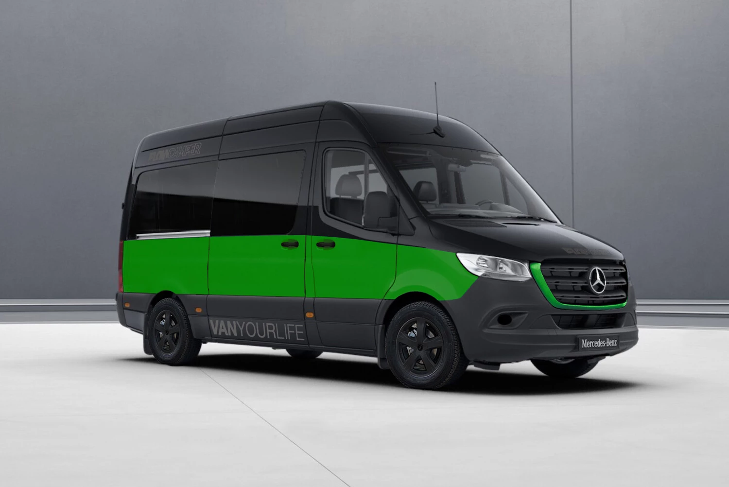 The Flowcamper Max can be painted in various colors