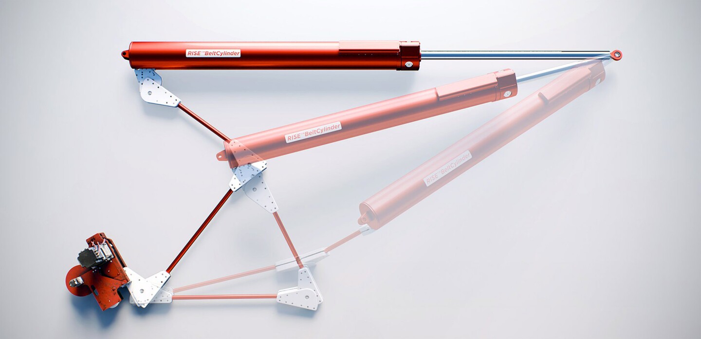 Parte de como o sistema Beltdraulic funciona com os redirecionadores de correia e Beltcycliner