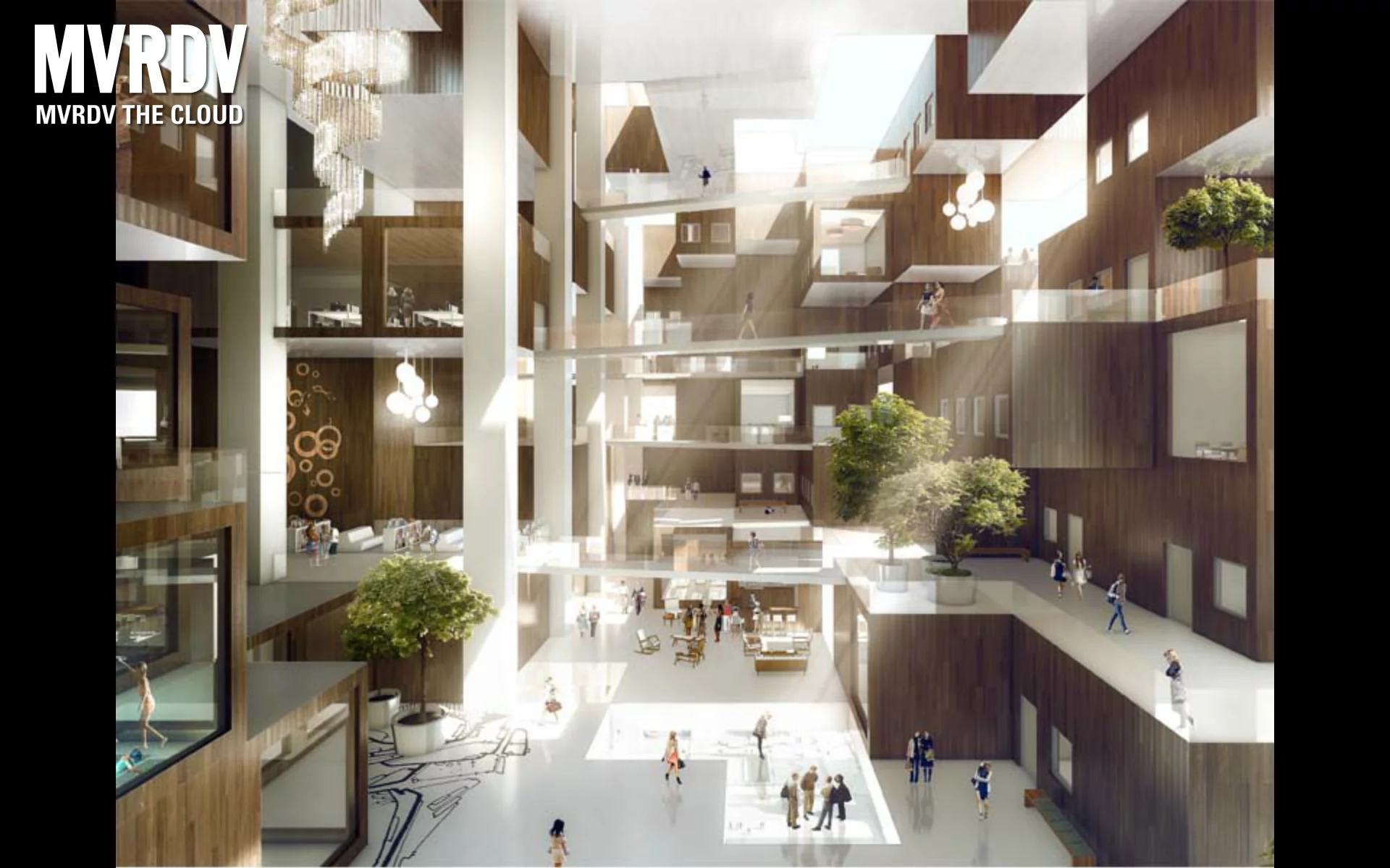 The interplay of light envisioned for the atrium is breathtaking.