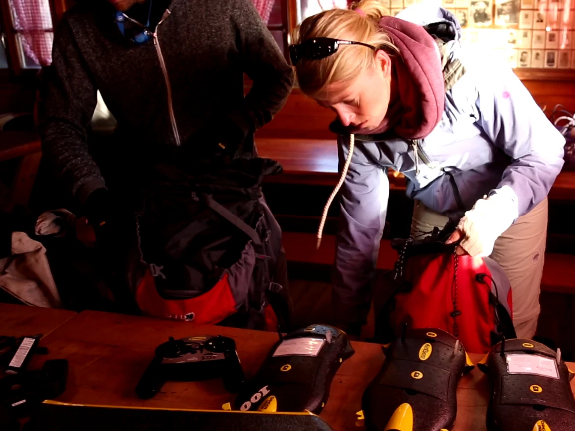 Preparing to launch several eBee drones at 3,260 m (10,696 ft)