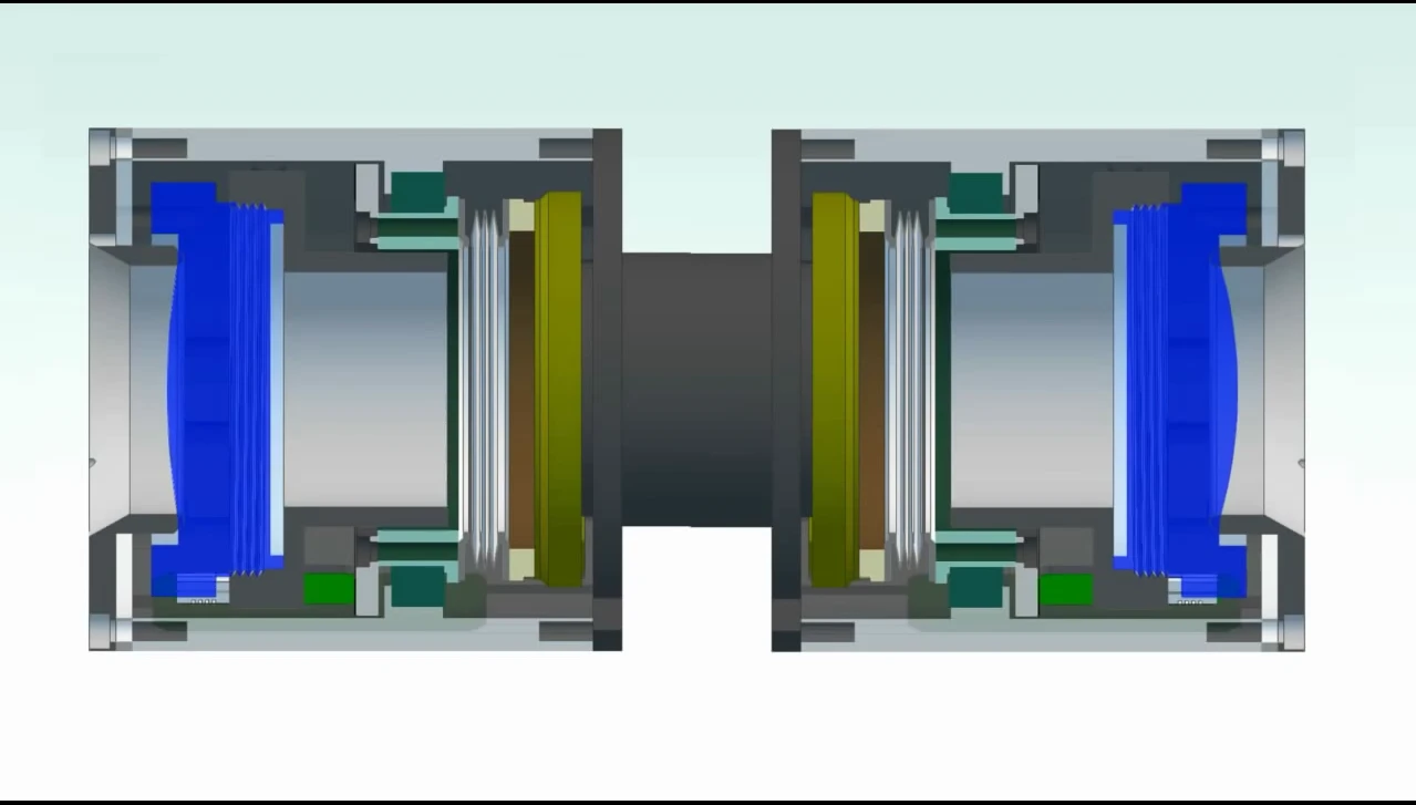 Cutaway diagram of the adaptive zoom optics