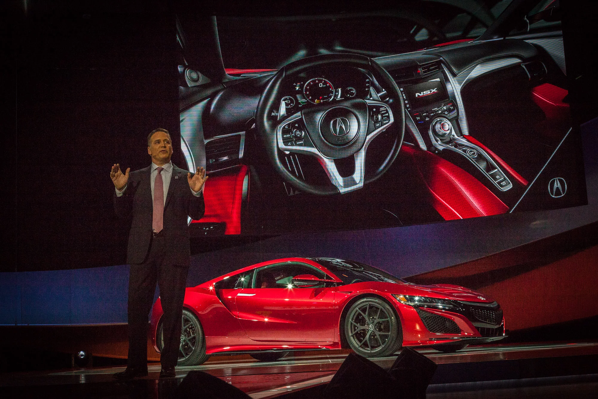 The production spec Acura NSX Version 2.0