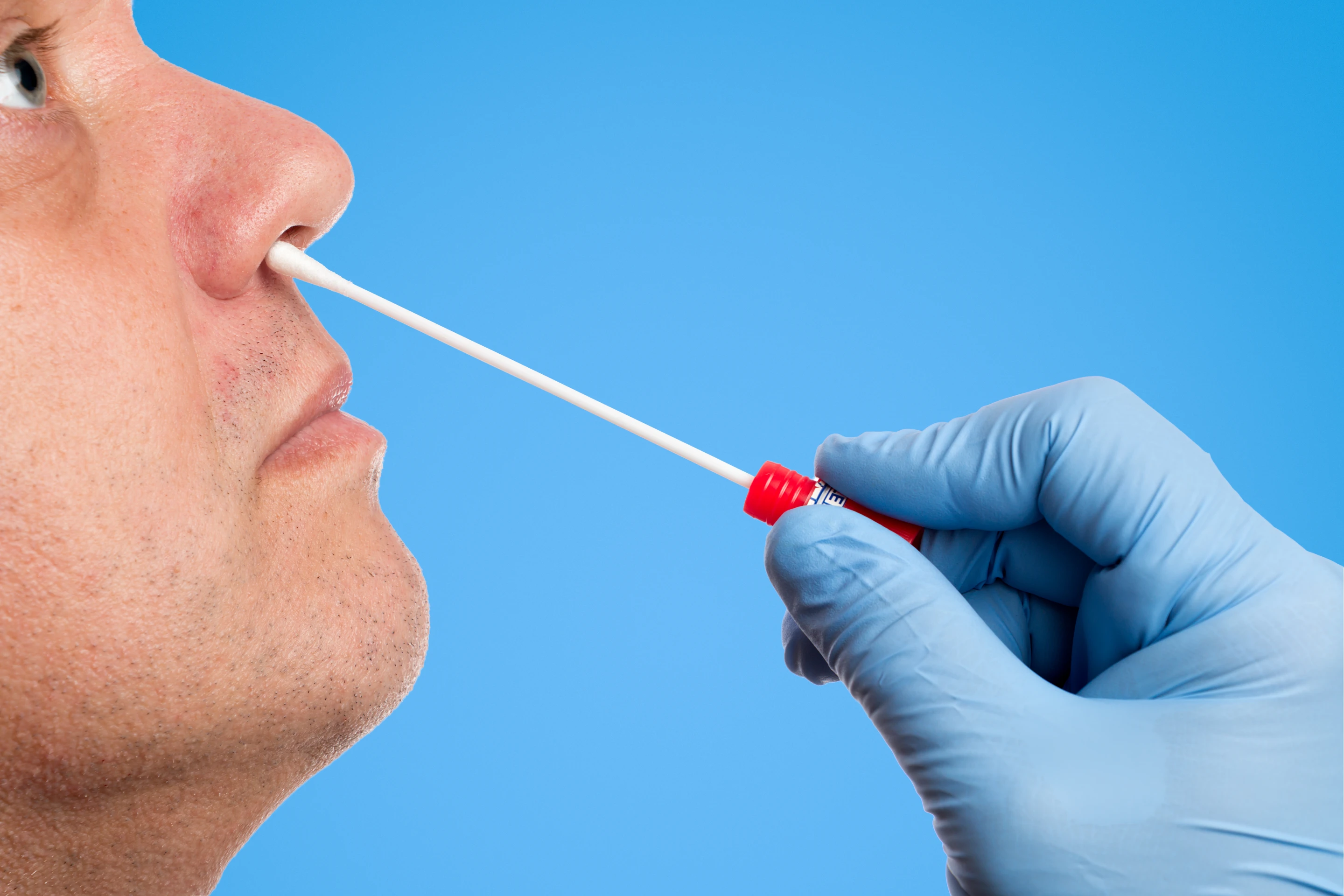 The actual "nasal brushing" takes just a few seconds to perform