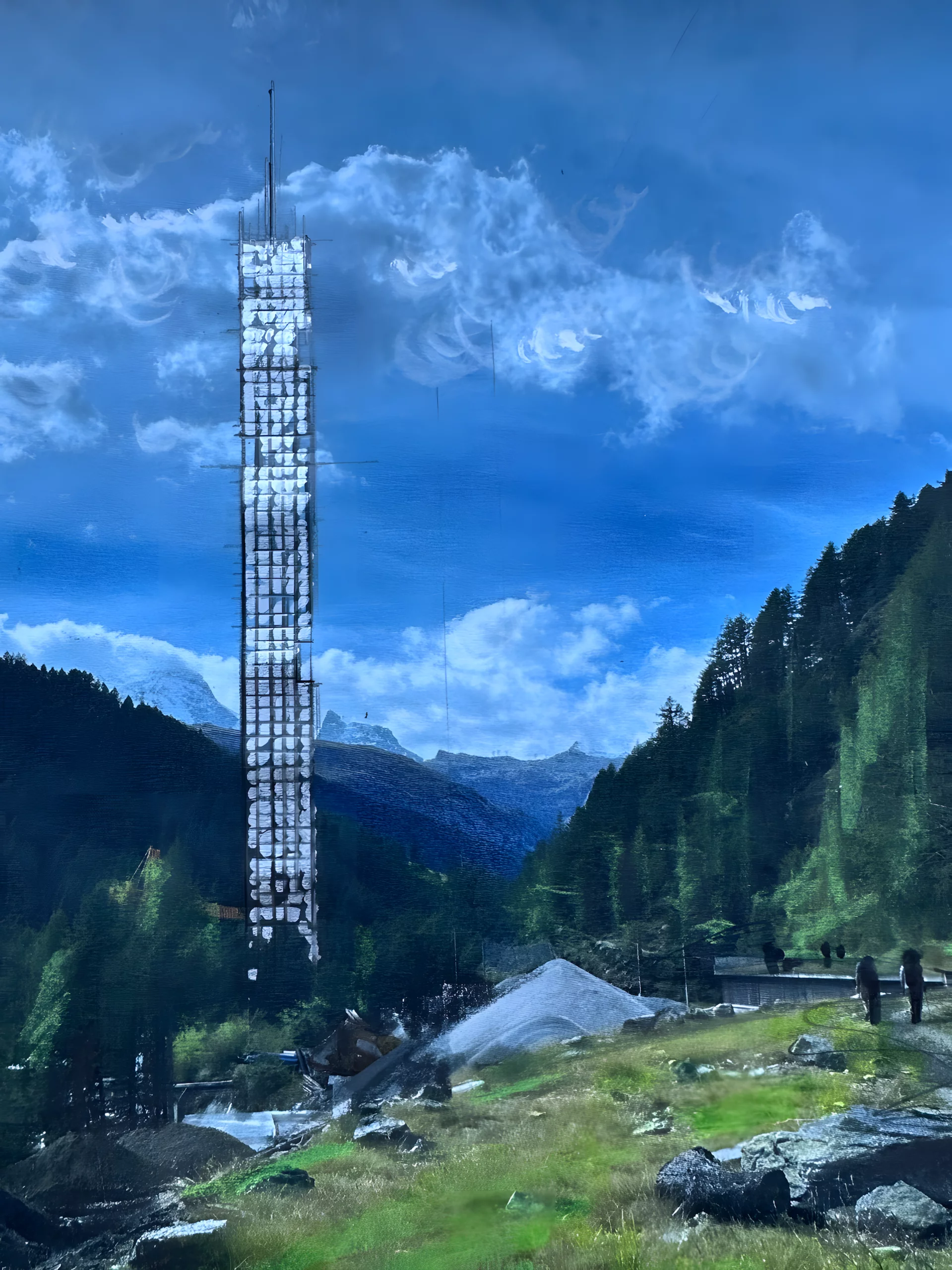 Lina Peak will take the form of a traditional slim rectangular glass tower