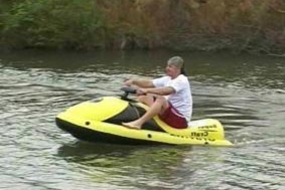 Electric inflatable watercraft the Jetski for beginners