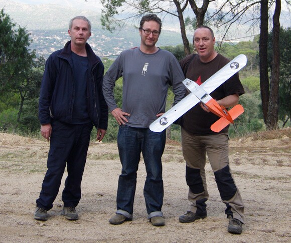 PARIS members Steve Daniels, John Oates and Lester Haines with Vulture 1