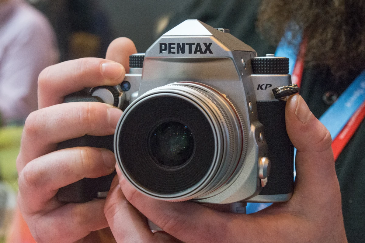 The Pentax KP compact DSLR boasts sky-high ISO settings and built-in 5-axis image stabilization