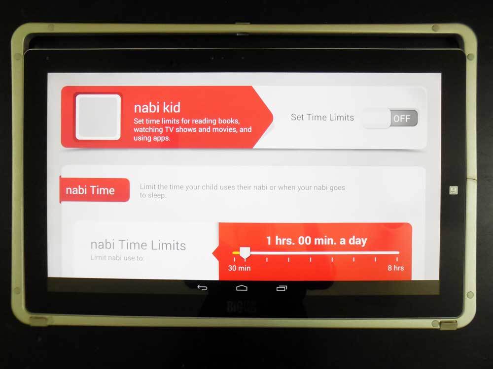 Setting time limits for tablet usage (Photo: Lakshmi Sandhana/Gizmag.com)
