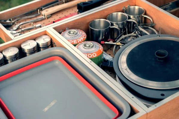 Inside the ElleBox storage compartments