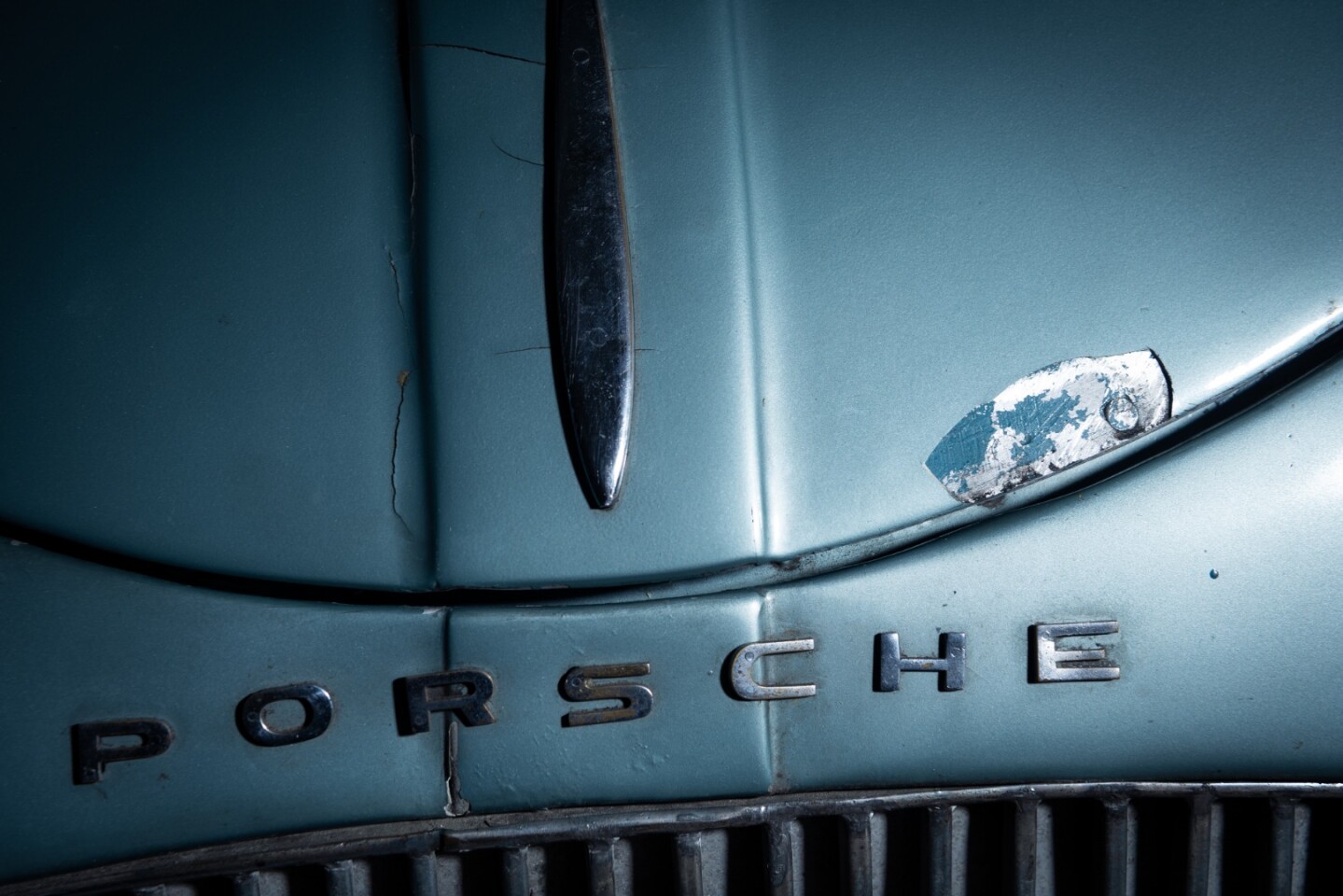 Even the raised letters spelling out "PORSCHE" on the nose cone of this car were applied by Ferry Porsche himself