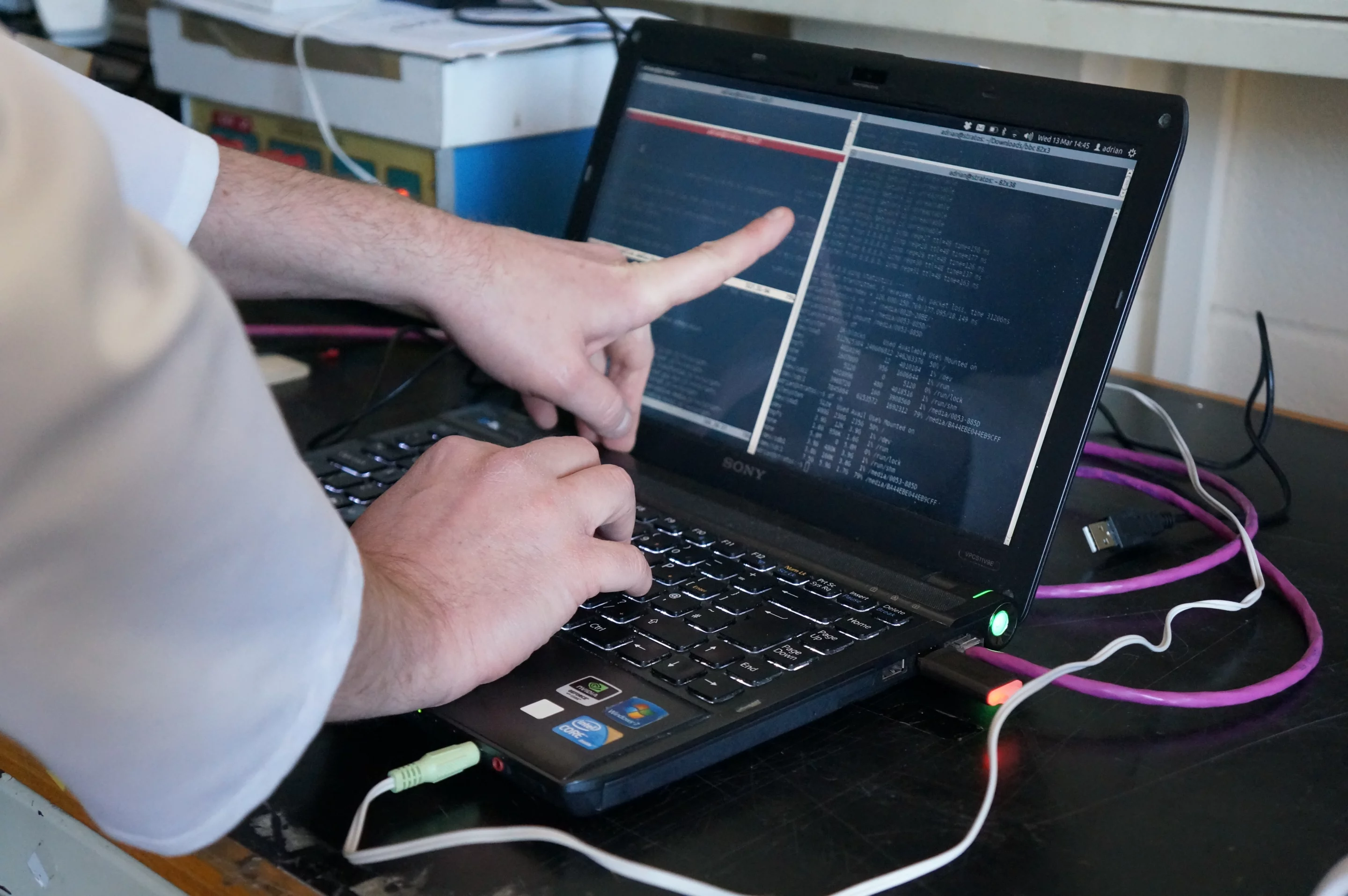 Developing software for the Perceptive Radio (Photo: Mudlark)